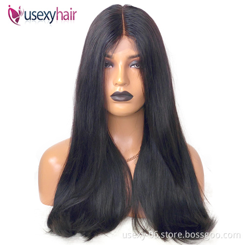 Virgin hair transparent swiss lace front wig,bone straight human hair wig,ladies hair HD frontal wigs for black women
